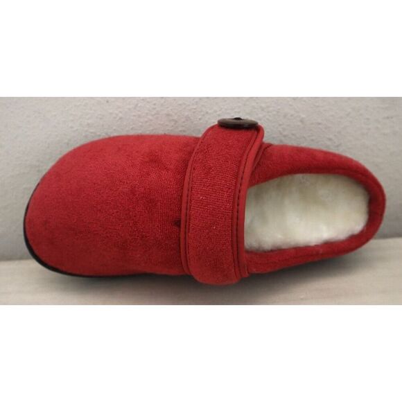 Glolily WMN's Sz 6M Red Mia Faux Shearling Lined Indoor/Outdoor Comfy Slippers - Picture 7 of 16